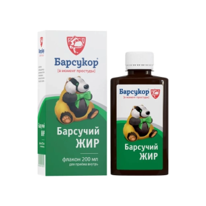 Барсукор Барсучий жир жидкий флакон 200мл