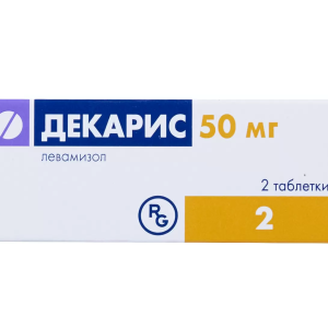 Декарис таблетки 50мг №2 