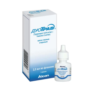 ДуоТрав капли глазные флакон-капельница 2,5мл 