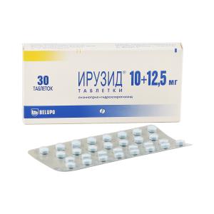 Ирузид таблетки 10мг+12,5мг №30