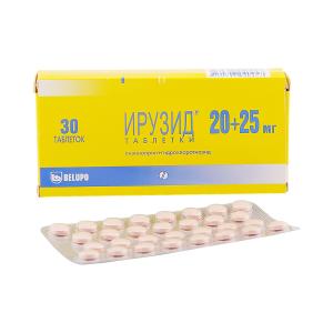 Ирузид таблетки 20мг+25мг №30