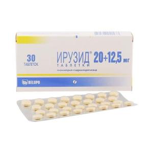Ирузид таблетки 20мг+12,5мг №30