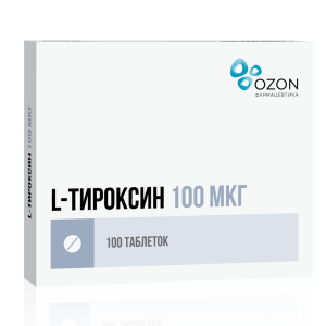 L-Тироксин таблетки 100мкг №100