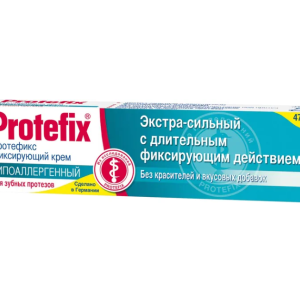 Протефикс гипоаллергенный крем фиксирующий для зубная протезов экстра туба 40мл 