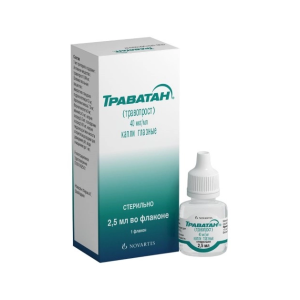 Траватан капли глазные 40мкг/мл флакон-капельница 2,5мл 