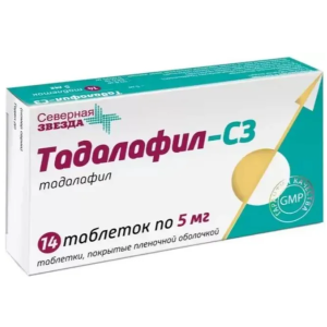 Тадалафил-СЗ таблетки покрытые плёночной оболочкой №14