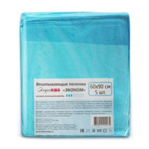 ЭлараKids эконом пеленки впитывающие 60х90см №5