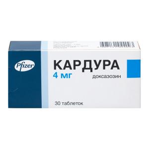 Кардура таблетки 4мг №30