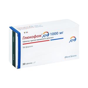 Глюкофаж Лонг таблетки пролонгированного действия 1000мг №30