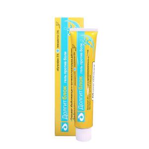 Долгитблок гель для наружного применения 5%+3% туба 100г
