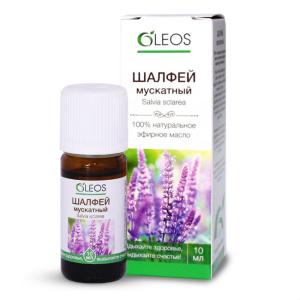 Oleos Шалфей мускатный эфирное масло флакон 10мл