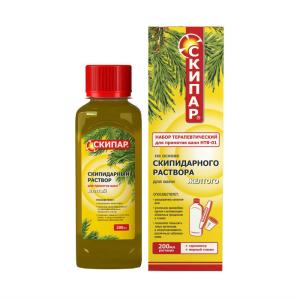 Скипар набор терапевтический для принятия ванн НТВ-01 эмульсия для ванн желтая флакон 200мл