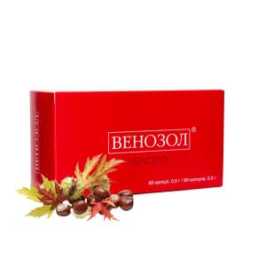 Венозол капсулы массой 0,5г №60 
