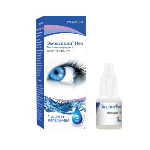 Эмоксипин Нео капли глазные 1% флакон-капельница 5мл