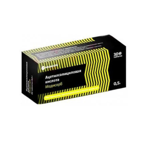 Ацетилсалициловая кислота Медисорб таблетки 0,5г №30