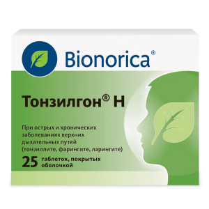 Тонзилгон Н таблетки покрытые оболочкой №25