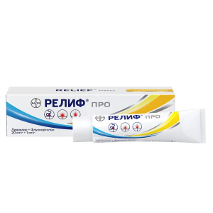 Релиф Про крем ректальный 20мг/г +1мг/г туба 10г 