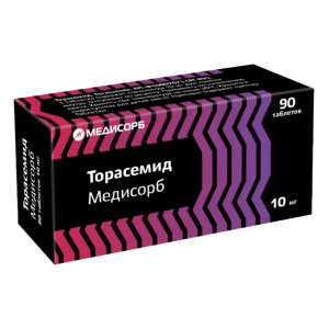 Торасемид Медисорб таблетки 10мг №90