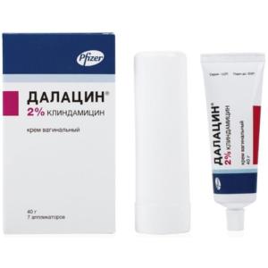 Далацин крем вагинальный 2% туба 40г в комплекте с 7 аппликаторами