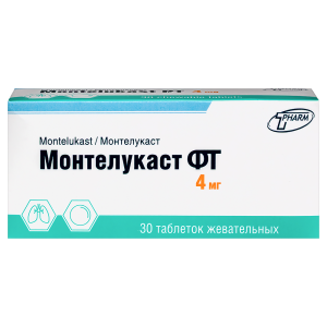 Монтелукаст ФТ таблетки жевательные 4мг №30