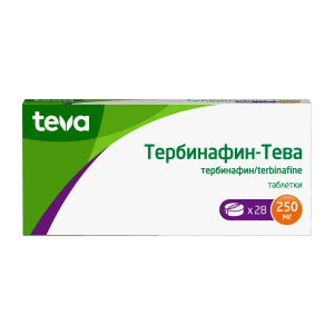 Тербинафин-Тева таблетки 250мг №28