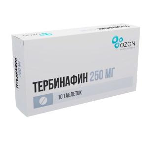 Тербинафин таблетки 250мг №10
