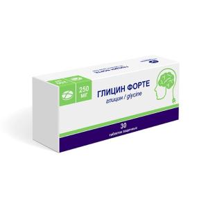 Глицин форте таблетки защёчные 250мг №30