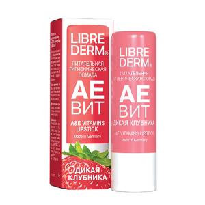 Либридерм аевит гигиеническая помада питательная дикая клубника 4,0г