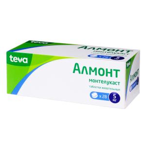 Алмонт таблетки жевательные 5мг №28