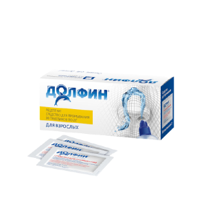 Долфин средство оториноларингологическое для промывания носа взрослым рецепт №1 пакеты 2г №30