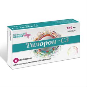 Тилорон-СЗ таблетки покрытые плёночной оболочкой 125мг №6