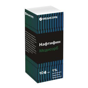 Нафтифин Медисорб раствор для наружного применения 1% флакон 10мл