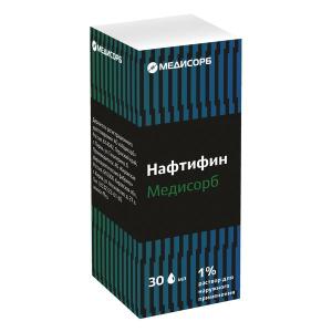 Нафтифин Медисорб раствор для наружного применения 1% флакон 30мл
