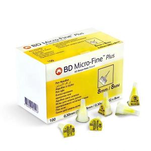 Иглы BD Micro-Fine Plus для шприц-ручки одноразовые 30g (0.30х8мм) №100