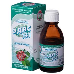 Ринитол Эдас-131 капли назальные гомеопатические флакон 25мл