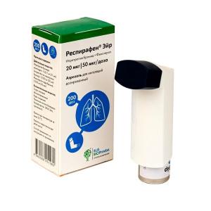 Респирафен Эйр аэрозоль для ингаляций дозированный 20мкг/доза+50мкг/доза баллон 200доз