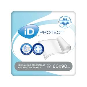 iD protect expert медицинские одноразовые впитывающие пеленки 60х90см №30