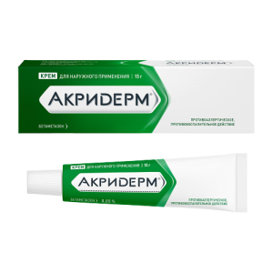 Акридерм крем для наружного применения 0,05% туба 15г
