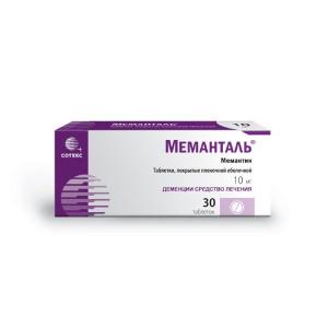 Меманталь таблетки покрытые плёночной оболочкой 10мг №30