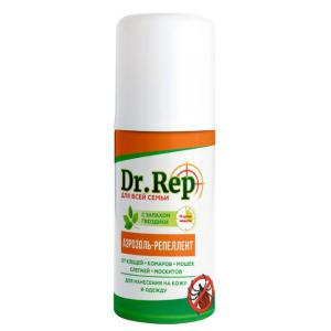 Доктор Реп аэрозоль-репеллент от клещей комаров и блох универсальный 100мл