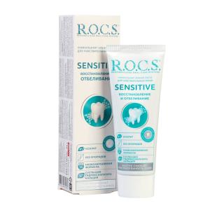 Рокс Sensitive зубная паста Восстановление и отбеливание туба 94г