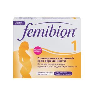 Фемибион 1 таблетки покрытые плёночной оболочкой 917мг №28 