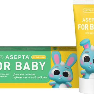 Асепта baby Спелый банан детская гелевая зубная паста от 0 до 3 лет туба 50мл