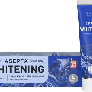 Асепта Плюс Бережное отбеливание профессиональная зубная паста туба 75мл