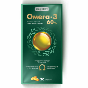 Омега-3 60% BioForte капсулы массой 1300мг №30 