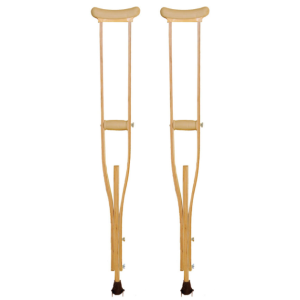 Костыли подмышечные деревянные подростковые 02-КИ с УПС
