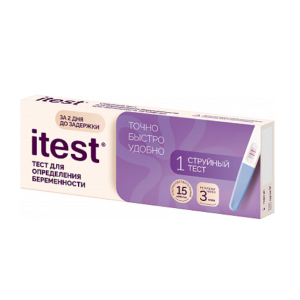 Itest тест струйный для определения беременности №1