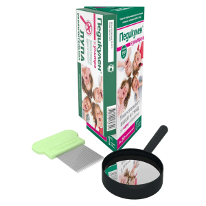 Педикулен ультра спрей от вшей и гнид флакон150мл + гребень + лупа увеличительная