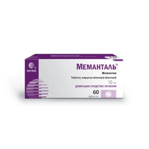 Меманталь таблетки покрытые плёночной оболочкой 10мг №60