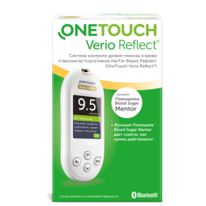 Глюкометр OneTouch Verio Reflect портативная система контроля уровня глюкозы